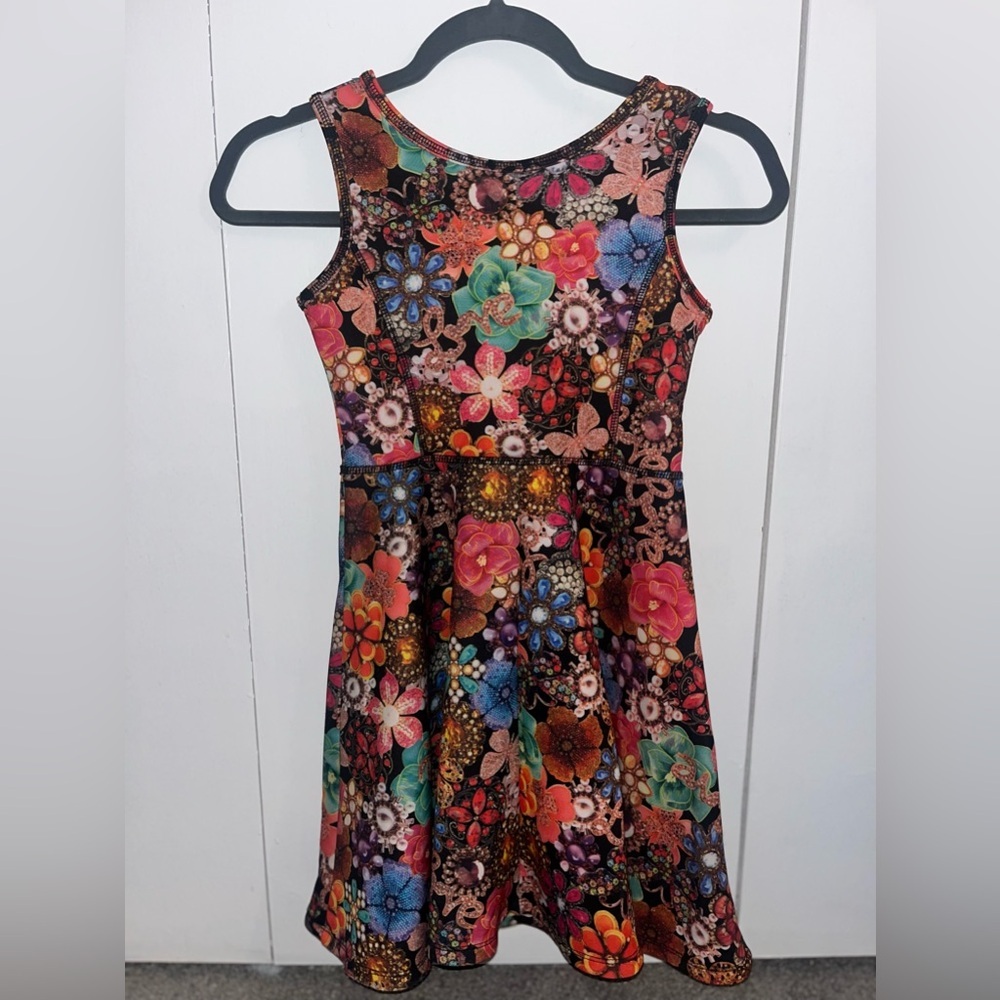 Girls/ Youth Star Ride Colorful Floral Dress Size 7/8​